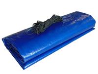 Krycí LD-PE tkaná plachta na bazén kruh 3,7m - fólie 4,3m - modrá