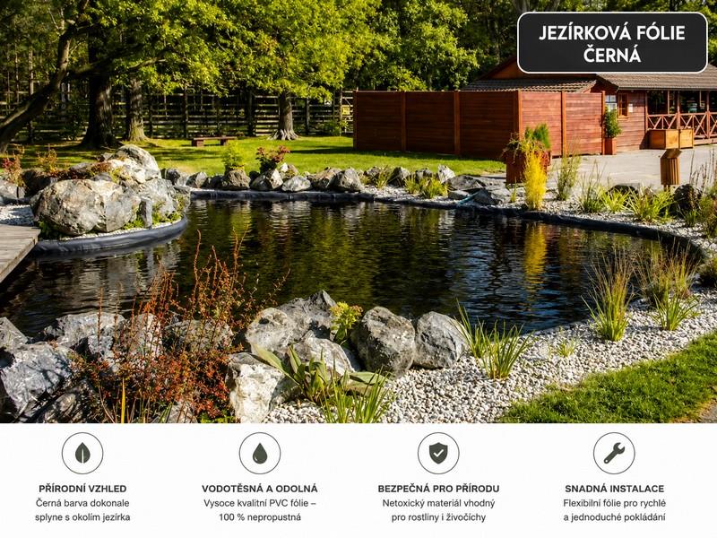 Jezírková fólie FATRA 1mm - černá -  rozměr na  přání