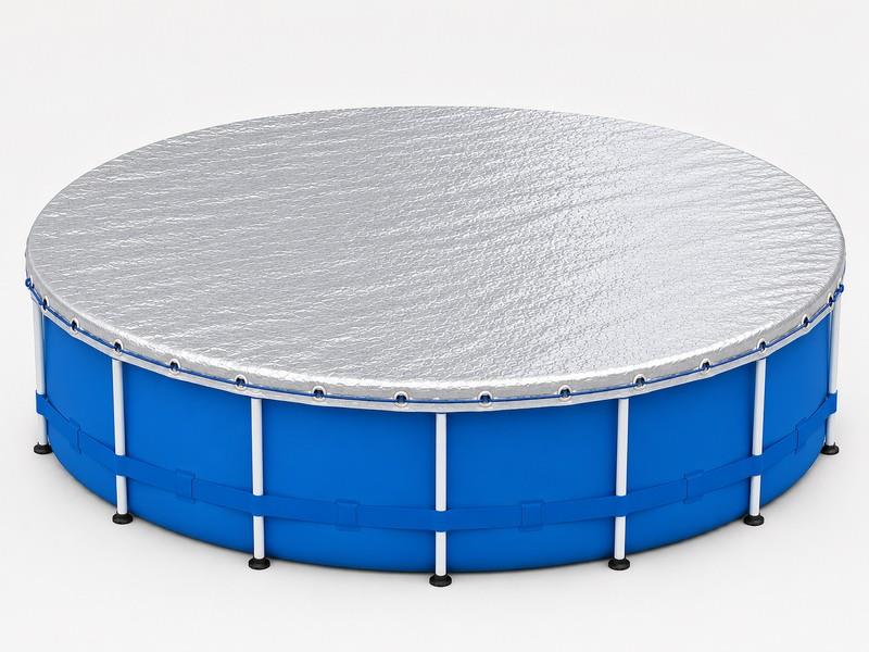 Krycí plachta LDPE 135 g/m² s reflexní hliníkovou vrstvou - na bazén kruh 3,0m - fólie 3,5m