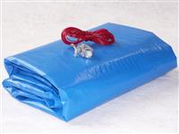 Zazimovací  LD-PE tkaná plachta na bazén ovál 9,1 x 4,6m - fólie 10,5 x 5,8m
