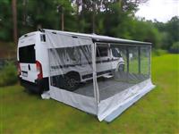 Dešťová clona Crystal+PVC - na míru