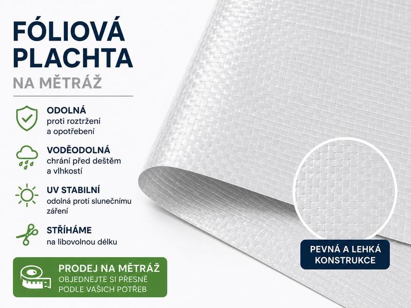 Fóliovníková plachta LD-PE tkaná šíře 2 m - metráž