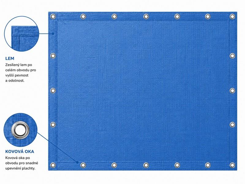 Krycí LD-PE tkaná plachta - 200g/m2