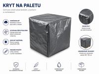Kryt na paletu EURO - 140 x 90 x 90 cm - LDPE fólie 250g/m2