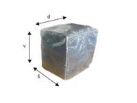 Plachta - rozměr 1,4 x 0,9 x 0,9  LDPE 140g/m2 modrá
