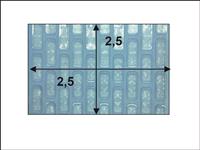 Solární plachta 2,5 x 2,5m - fólie 500 mic modrá