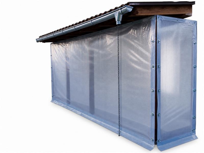 Plachta na pergolu - PVC fólie 625g/m2 transparentní