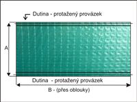 Perlinka 110g/m2 zelená - rozměr na přání -  dutina