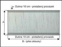 Fóliovníková plachta 175g/m2 čirá -  rozměr na přání - dutina