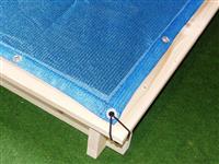 Plachta - rozměr 2,75 x 2,75  síť HDPE 115g/m2 modrá