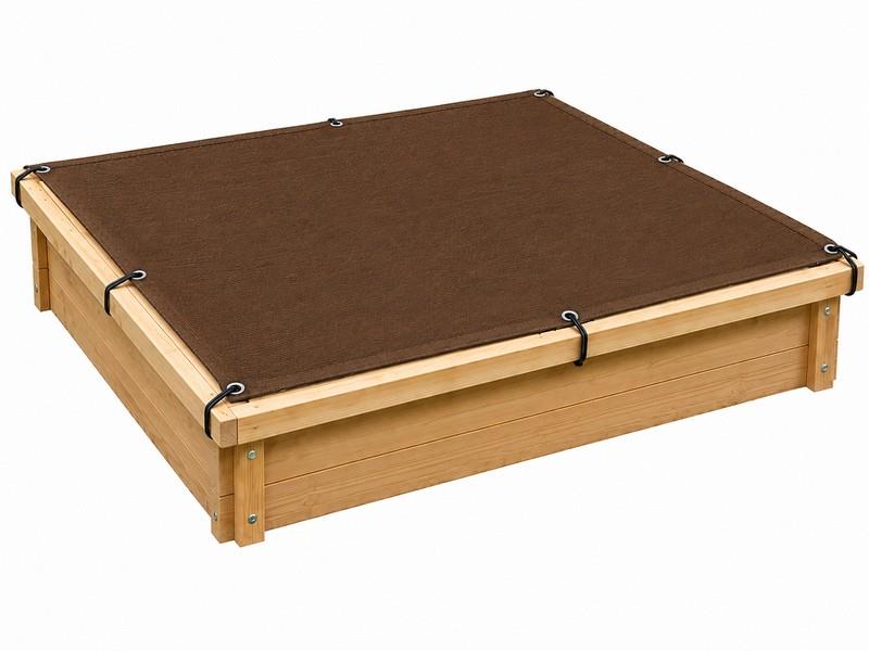 Krycí síť na pískoviště1,2 x 1,2m + gumolano 4,8m hnědá