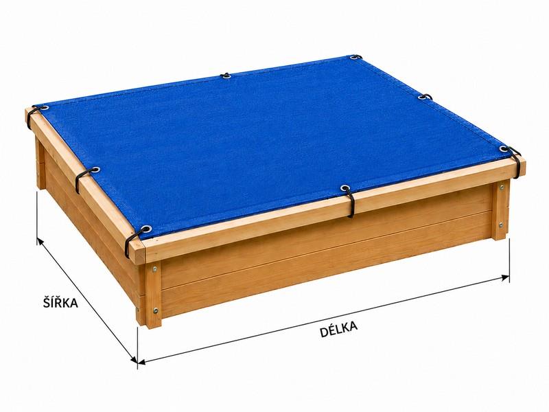 Krycí síť na pískoviště - modrá - rozměr na přání