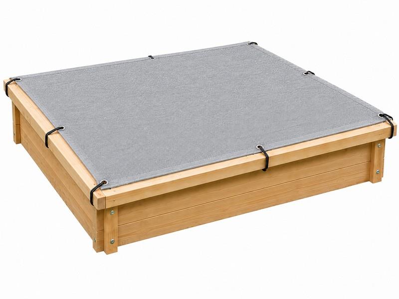Krycí síť na pískoviště 1,2 x 1,2m + gumolano 4,8m šedá