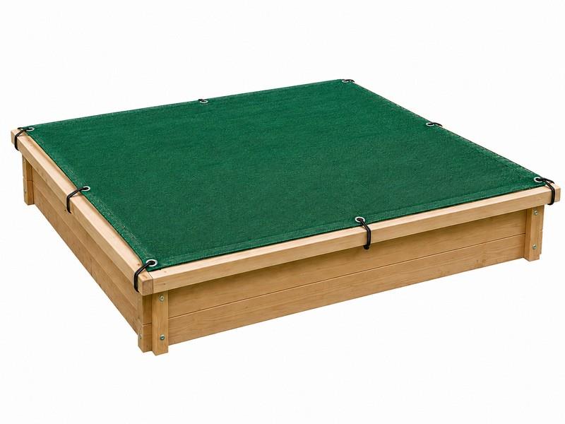 Krycí síť na pískoviště1,2 x 1,2m + gumolano 4,8m zelená
