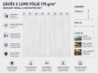 Závěs - LDPE fólie 175g/m2